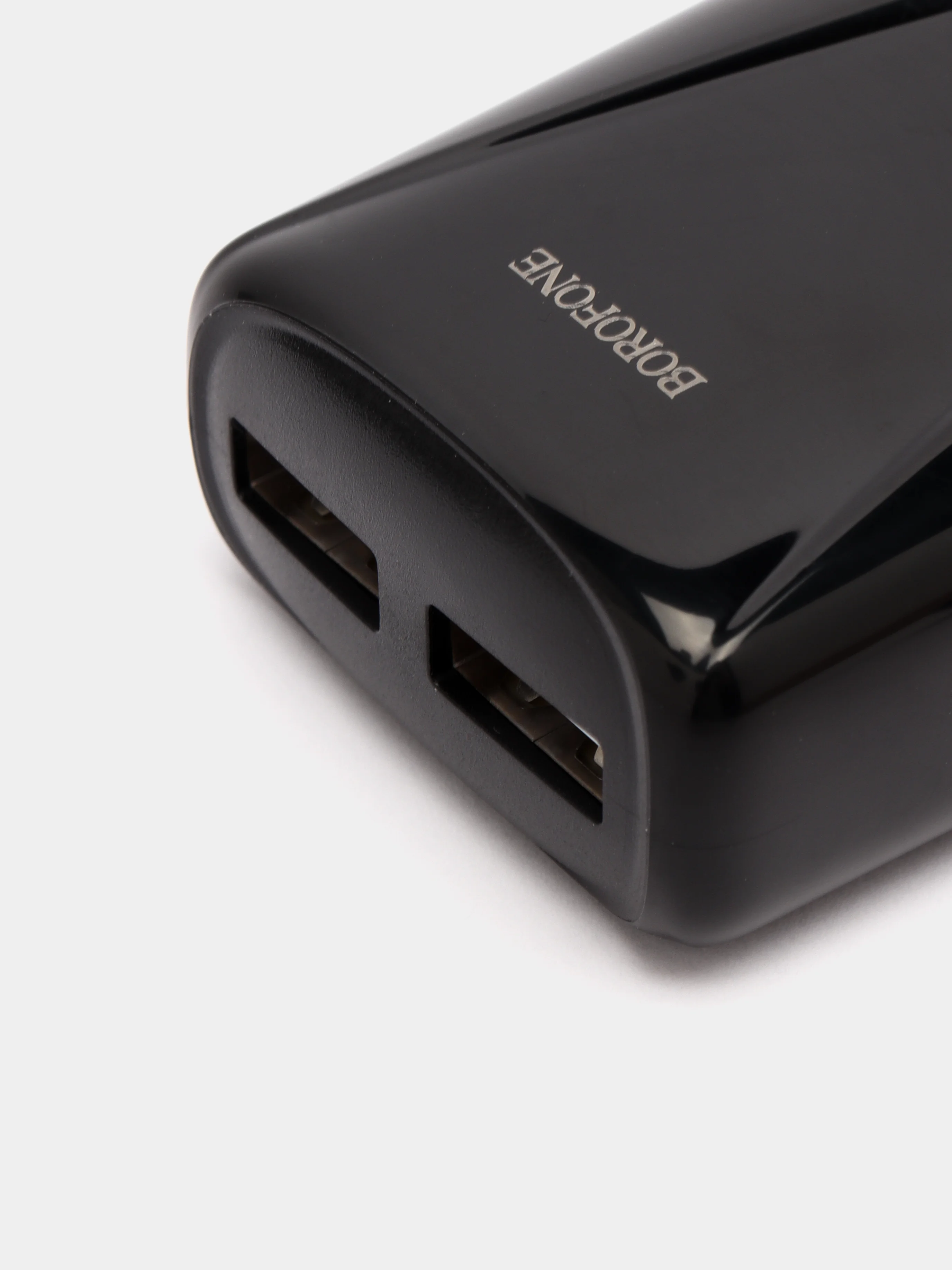 Черный сетевое зарядное устройство BOROFONE BA50A, ккабель Type-C, 2 USB, 2.1 A