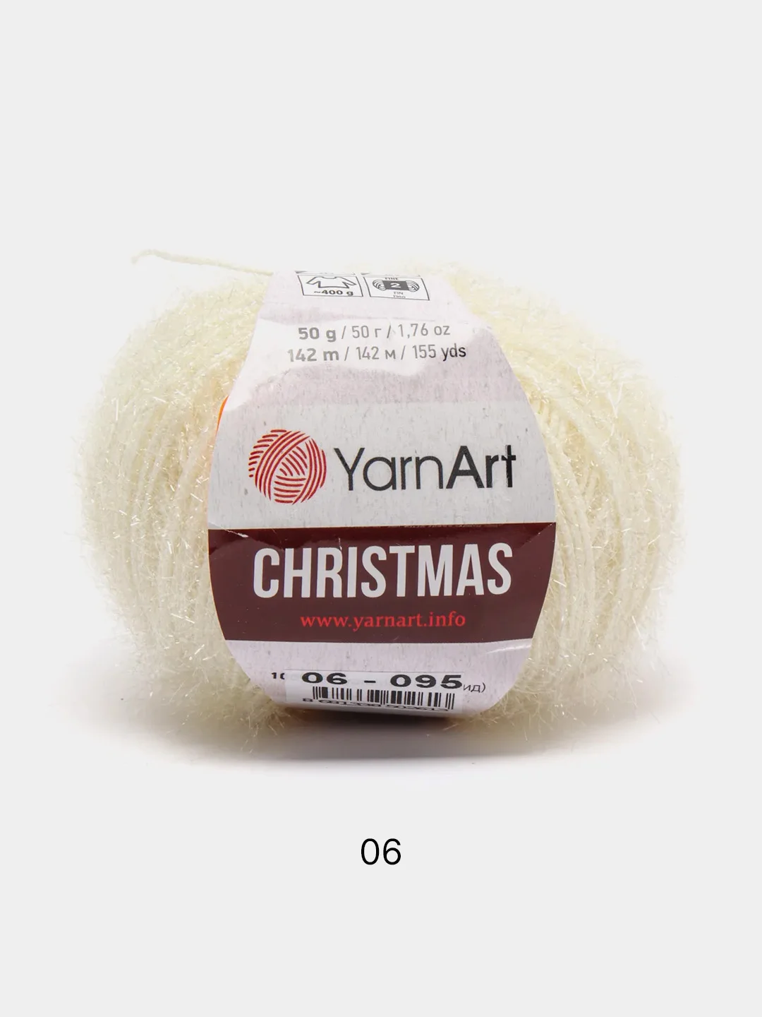 Прозрачный пряжа YarnArt Christmas 100% Полиамид 50г 142м