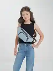 Голубой поясная сумка