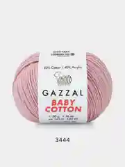 Розовый пряжа Gazzal Baby Cotton 40% акрил 60% хлопок 50 г 165 м