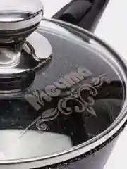 Кастрюля Мечта, ковш тяжелый 1,7л, усиленное покрытие Granit blac, съемная ручка,