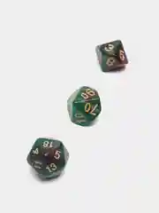 Бордовый дайсы-кубики "Галактика" для Dungeons and Dragons (ДнД), 7 штук