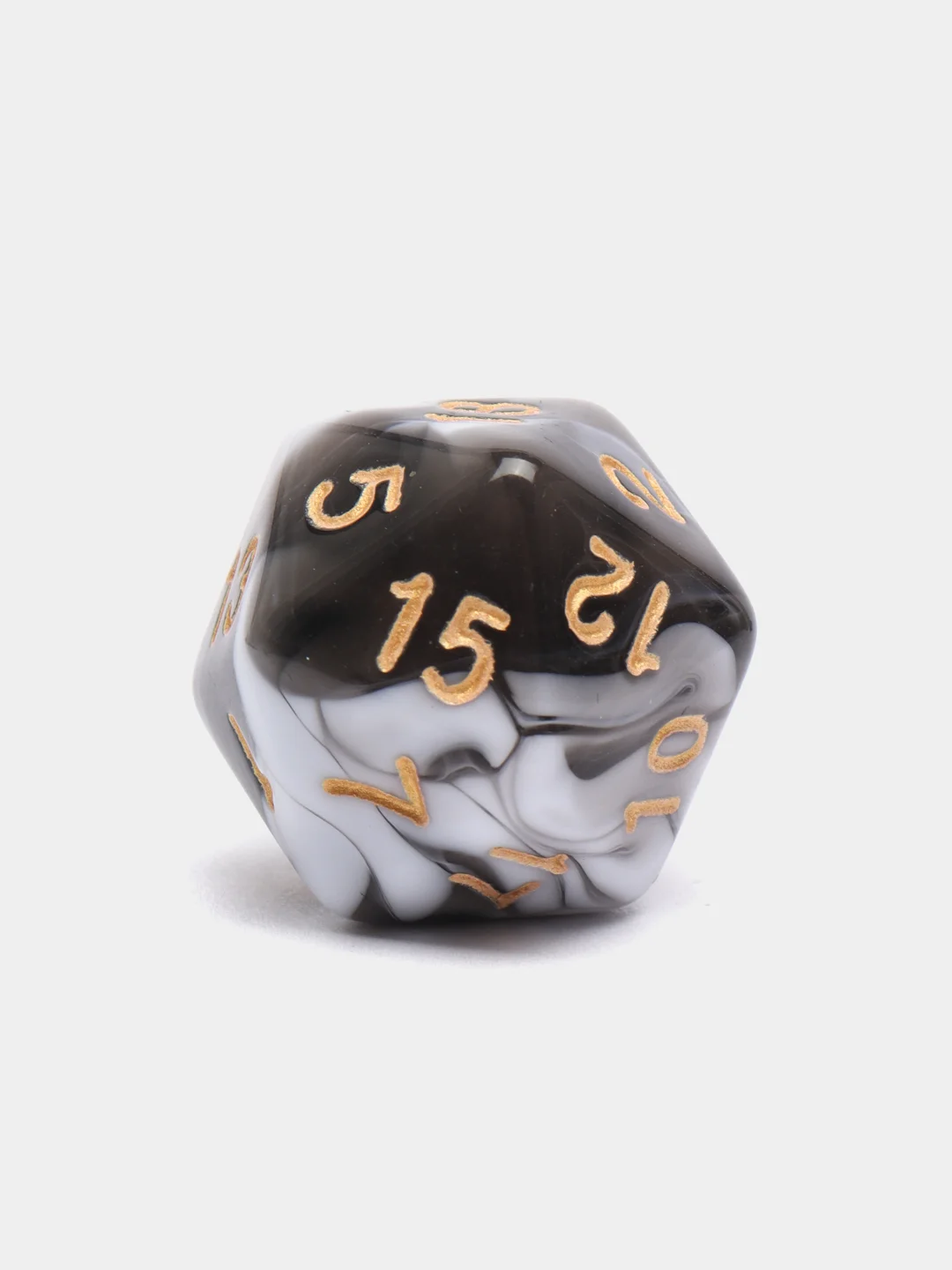 Черный кубики-дайсы игральные для Dungeons and Dragons (ДнД), набор из 7 штук
