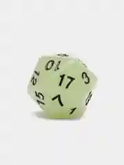 Белый дайсы-кубики для Dungeons and Dragons (ДнД), светящиеся в темноте, 7 штук