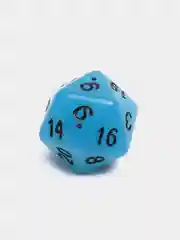 Синий дайсы-кубики для Dungeons and Dragons (ДнД), светящиеся в темноте, 7 штук
