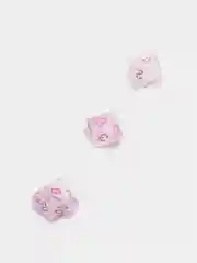 Розовый дайсы - кубики, игральные кости для Dungeons and Dragons (ДнД), набор 7 штук