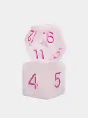 Розовый дайсы - кубики, игральные кости для Dungeons and Dragons (ДнД), набор 7 штук