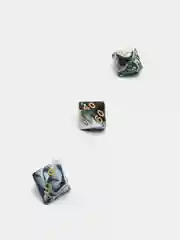 Зеленый кубики-дайсы игральные для Dungeons and Dragons (ДнД), набор из 7 штук
