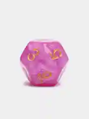 Розовый дайсы-кубики "Галактика" для Dungeons and Dragons (ДнД), 7 штук