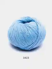 Небесно-голубой пряжа Gazzal Baby Cotton 40% акрил 60% хлопок 50 г 165 м