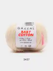 Серебряный пряжа Gazzal Baby Cotton 40% акрил 60% хлопок 50 г 165 м