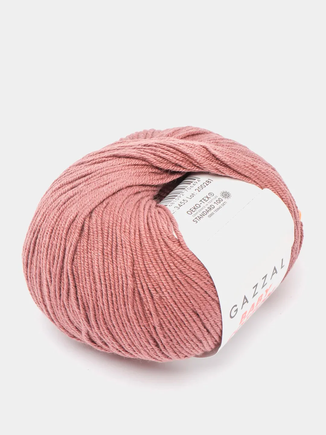 Шоколадный пряжа Gazzal Baby Cotton 40% акрил 60% хлопок 50 г 165 м