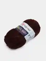 Шоколадный пряжа плюшевая YarnArt "Dolce Baby", 100% микрополиэстер, 50 г, 85 м