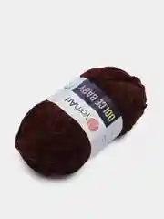 Шоколадный пряжа плюшевая YarnArt "Dolce Baby", 100% микрополиэстер, 50 г, 85 м