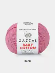 Пудровый пряжа Gazzal Baby Cotton 40% акрил 60% хлопок 50 г 165 м