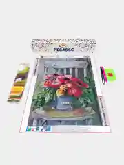 Алмазная мозаика "Цветы", 30 х 40 см, без подрамника