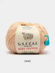 Светло-бежевый пряжа Gazzal Baby Cotton 40% акрил 60% хлопок 50 г 165 м