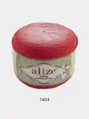 Красный пряжа Alize Bella Ombre Batik 100% хлопок 250г 900м
