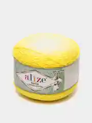 Лимонный пряжа Alize Bella Ombre Batik 100% хлопок 250г 900м