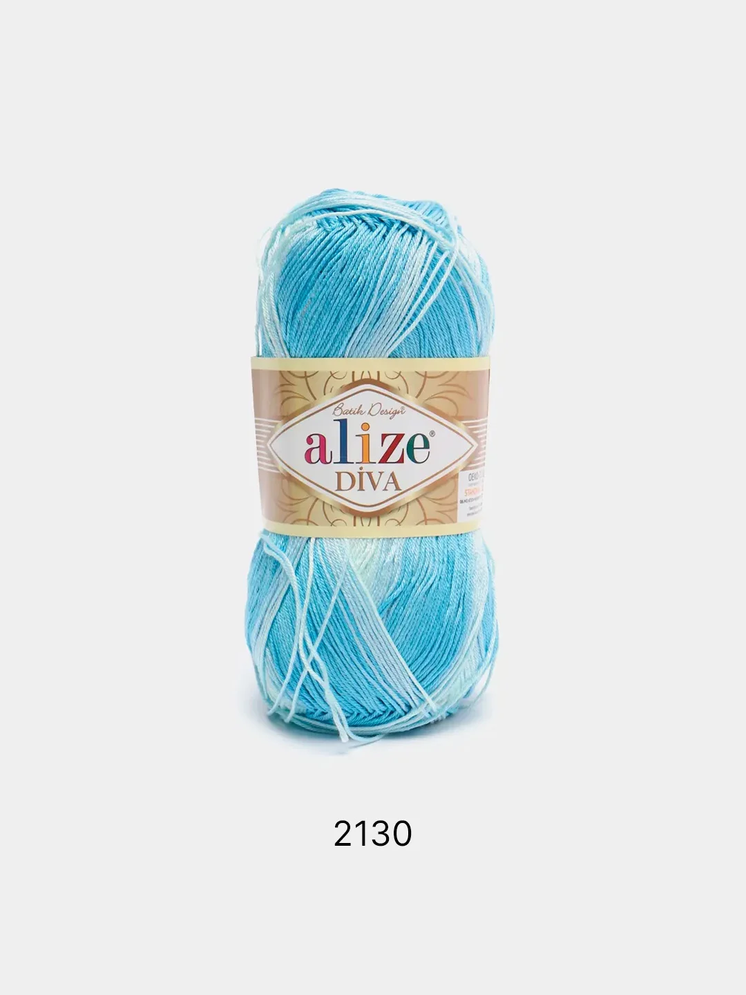 Лазурный пряжа Alize Diva Batik 100% Микрофибра 100г 350м