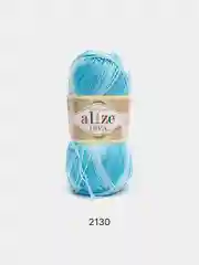 Лазурный пряжа Alize Diva Batik 100% Микрофибра 100г 350м