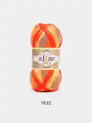 Оранжевый пряжа Alize Diva Batik 100% Микрофибра 100г 350м