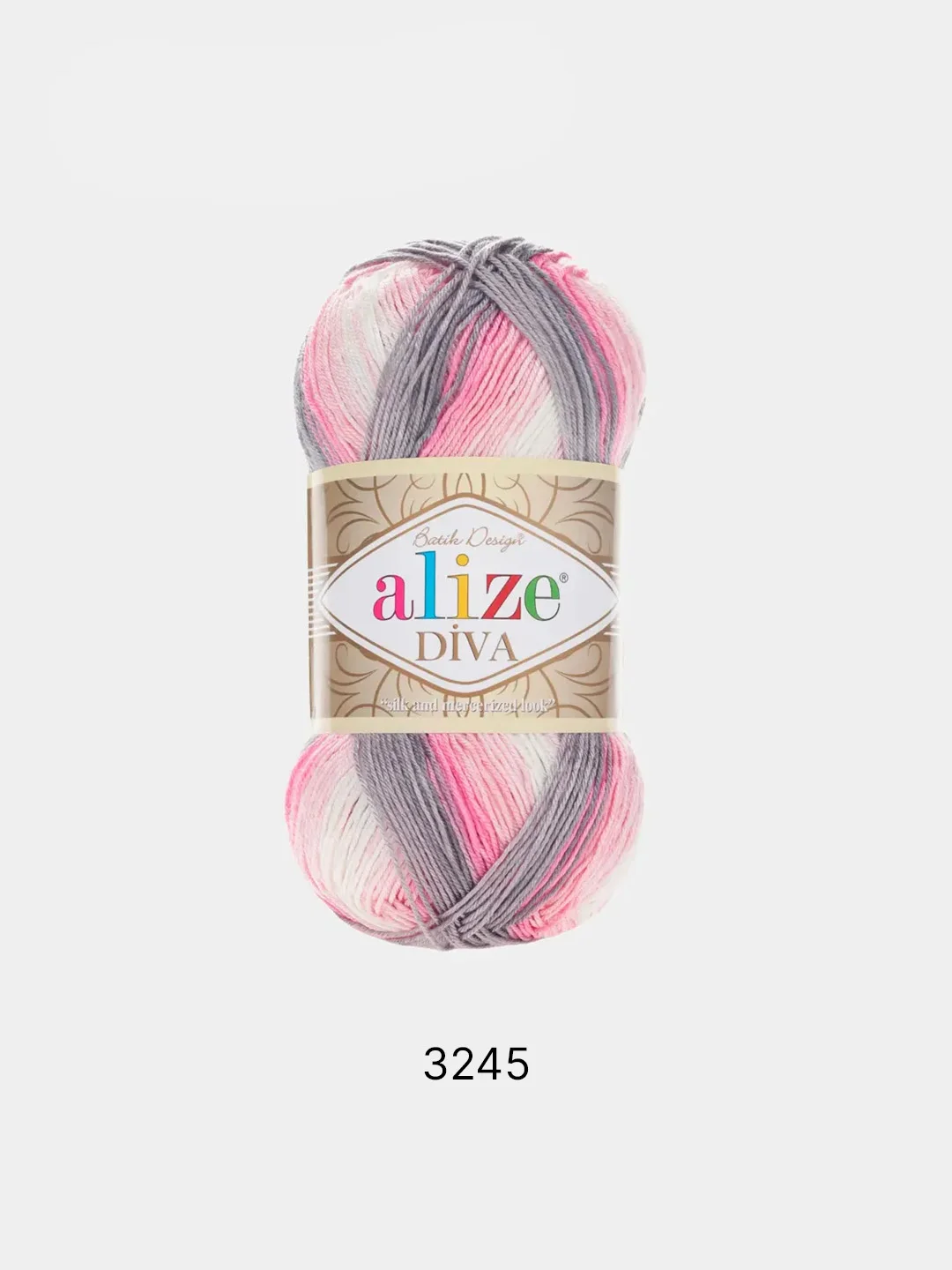 Конфетный пряжа Alize Diva Batik 100% Микрофибра 100г 350м
