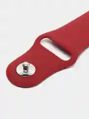 Бордовый ремешок силиконовый с кнопкой для Xiaomi, Amazfit Bip, Samsung, Huawei, 22 мм