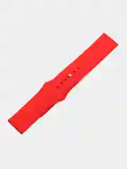 Красный ремешок силиконовый с кнопкой для Xiaomi, Amazfit Bip, Samsung, Huawei, 22 мм