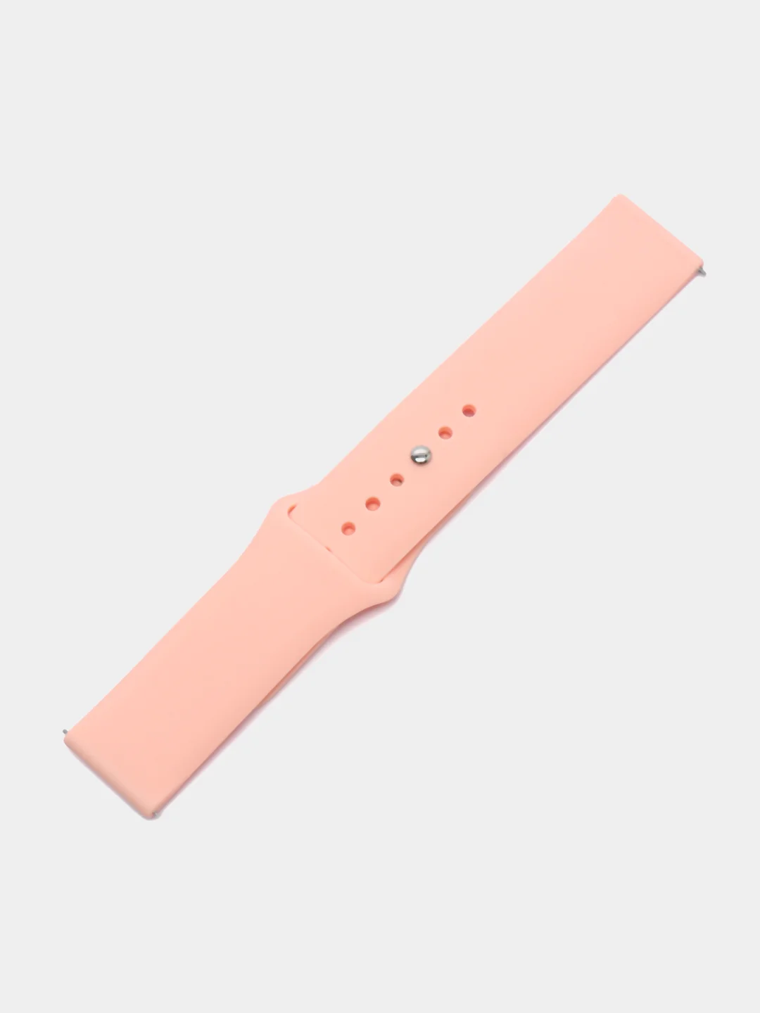Пудровый ремешок силиконовый с кнопкой для Xiaomi, Amazfit Bip, Samsung, Huawei, 22 мм