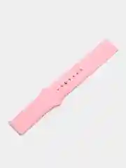Розовый ремешок силиконовый с кнопкой для Xiaomi, Amazfit Bip, Samsung, Huawei, 22 мм