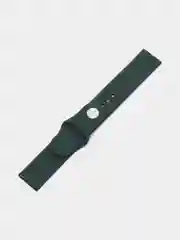 Зелёный хаки ремешок силиконовый с кнопкой для Xiaomi, Amazfit Bip, Samsung, Huawei, 22 мм