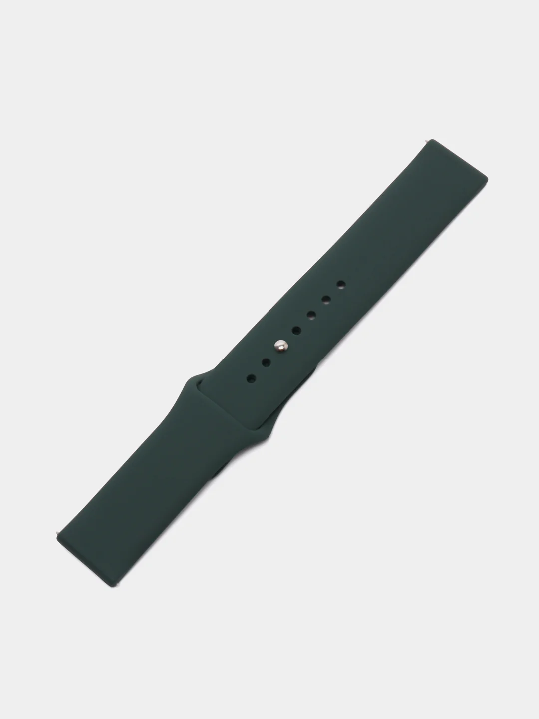 Зелёный хаки ремешок силиконовый с кнопкой для Xiaomi, Amazfit Bip, Samsung, Huawei, 22 мм
