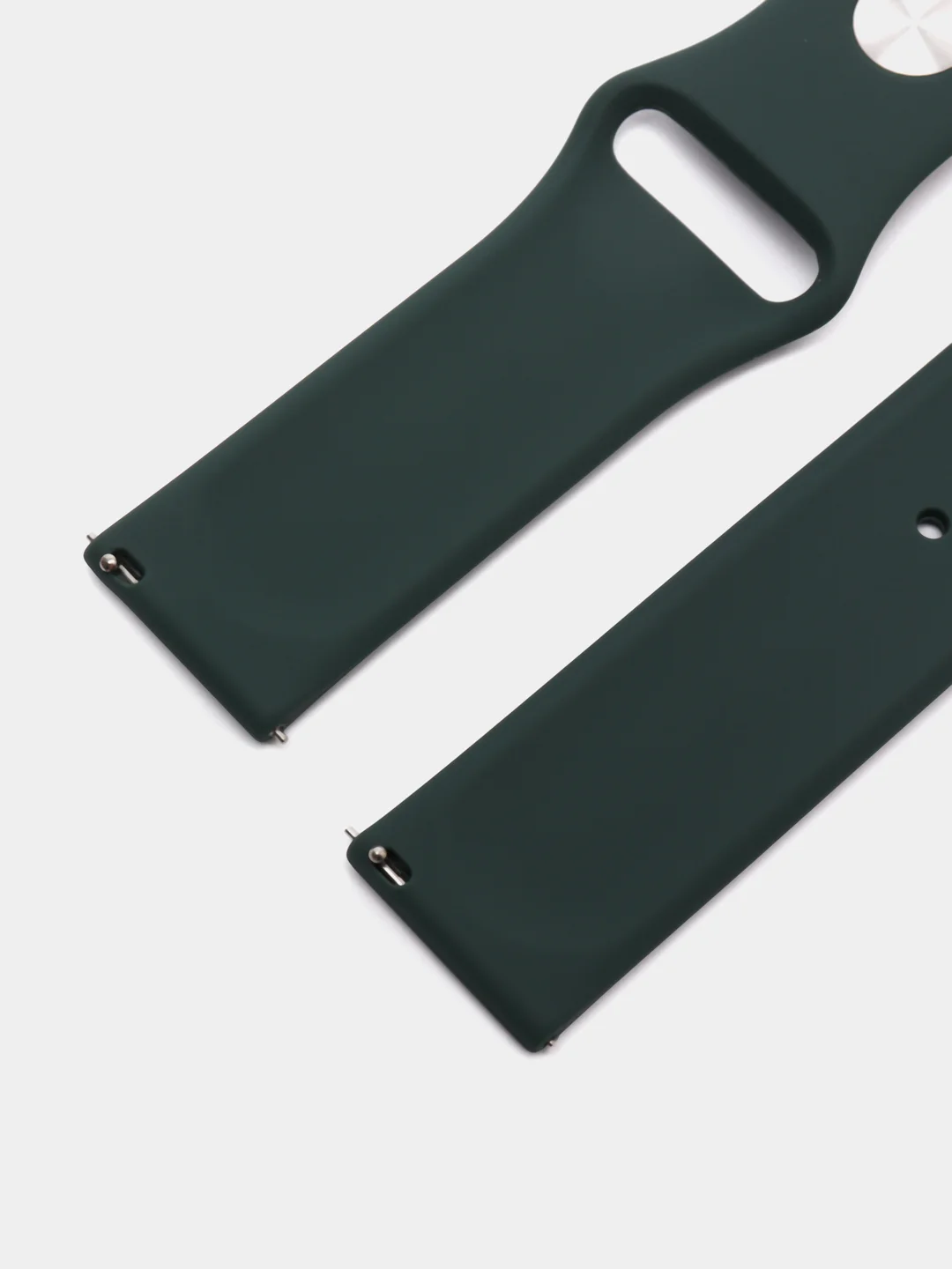 Зелёный хаки ремешок силиконовый с кнопкой для Xiaomi, Amazfit Bip, Samsung, Huawei, 22 мм