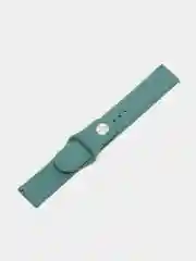Зеленый ремешок силиконовый с кнопкой для Xiaomi, Amazfit Bip, Samsung, Huawei, 22 мм