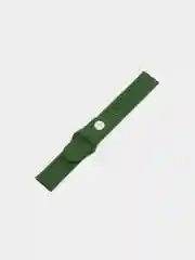 Лесной зеленый ремешок силиконовый с кнопкой для Xiaomi, Amazfit Bip, Samsung, Huawei, 22 мм
