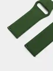 Лесной зеленый ремешок силиконовый с кнопкой для Xiaomi, Amazfit Bip, Samsung, Huawei, 22 мм
