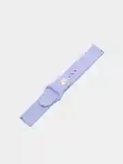 Лавандовый ремешок силиконовый с кнопкой для Xiaomi, Amazfit Bip, Samsung, Huawei, 22 мм