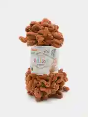 Коричневый пряжа Alize Puffy петельки