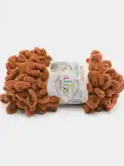 Коричневый пряжа Alize Puffy петельки