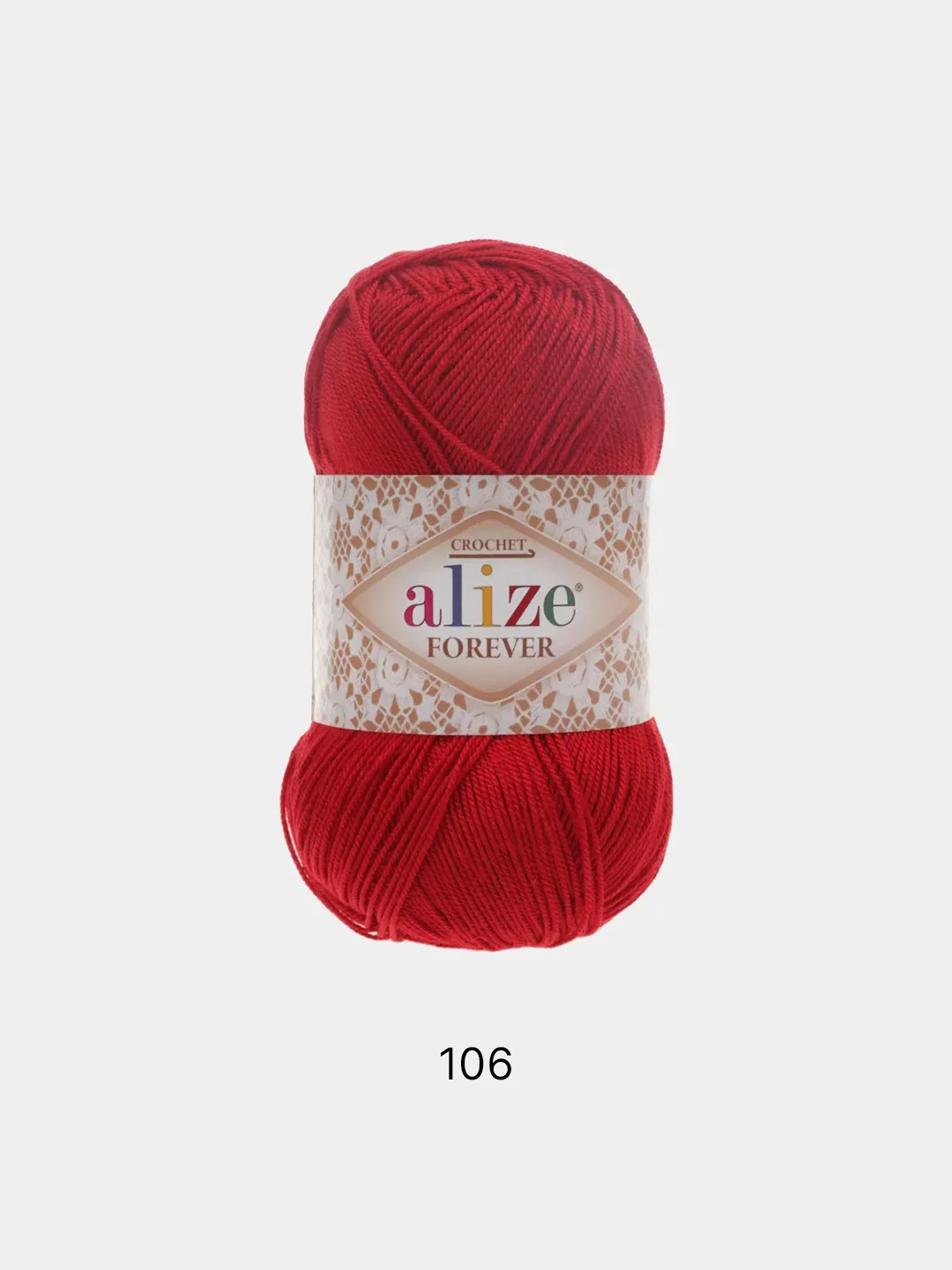Красный пряжа Alize Forever 100% Микрофибра 50г 300м
