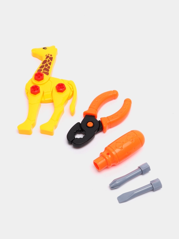 Набор развивающих инструментов Tool set, для мальчиков, с жирафом, 5 штук