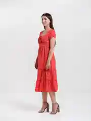 Зеленый платье женское летнее, в мелкий цветочек