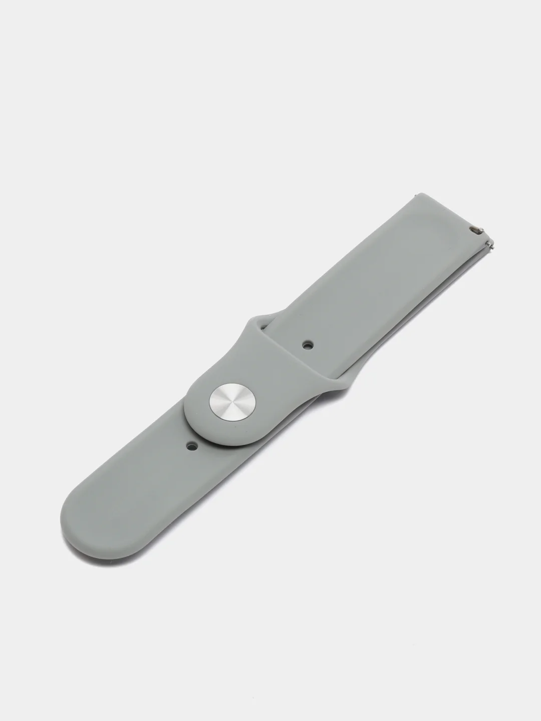 Салатовый ремешок силиконовый с кнопкой для Xiaomi, Amazfit Bip, Samsung, Huawei, 22 мм