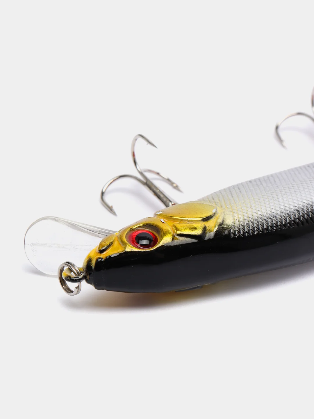 Серый воблер минноу "Хищник" / 5 цветов / 14 cm / 23 g / Разловлен