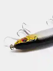 Серый воблер минноу "Хищник" / 5 цветов / 14 cm / 23 g / Разловлен