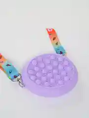 Фиолетовый сумка-кошелек детская "Pop it-антистресс"