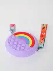 Фиолетовый сумка-кошелек детская "Pop it-антистресс"
