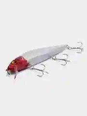 Белый воблер минноу "Хищник" / 5 цветов / 14 cm / 23 g / Разловлен
