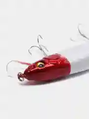 Белый воблер минноу "Хищник" / 5 цветов / 14 cm / 23 g / Разловлен